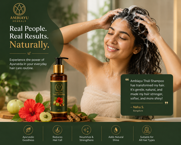 Ayurvedic Thali Shampoo for Healthy, Strong and Beautiful Hair