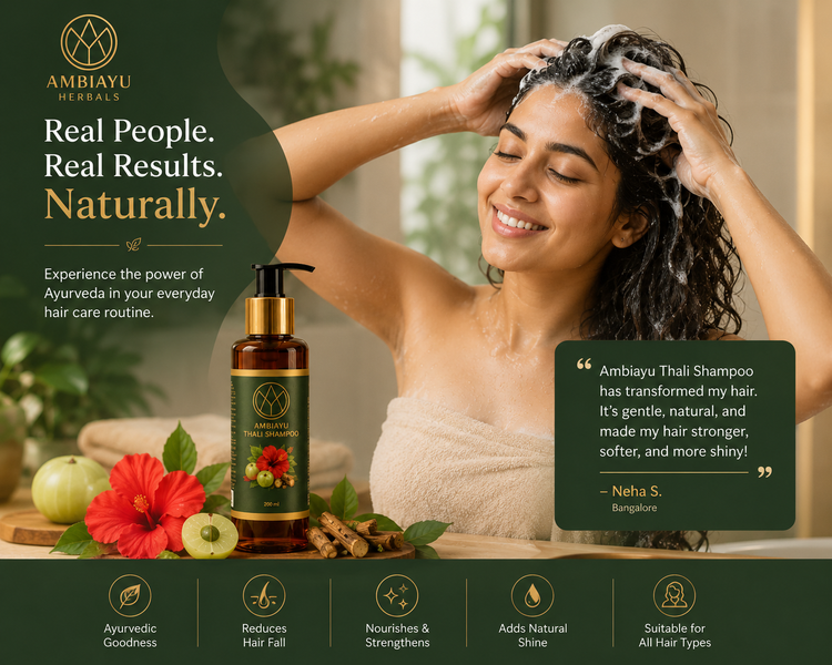 Ayurvedic Thali Shampoo for Healthy, Strong and Beautiful Hair
