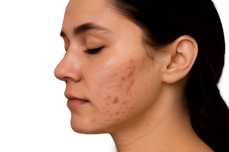 Skin before treatment